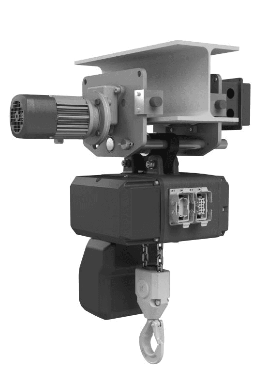 Electric chain hoist with electric trolley