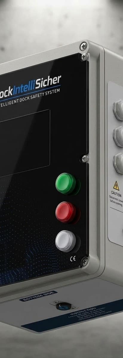 DockIntelliSicher controller front panel with status lights